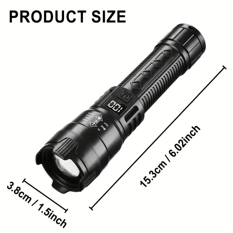 Set of 2 Rechargeable LED Flashlights