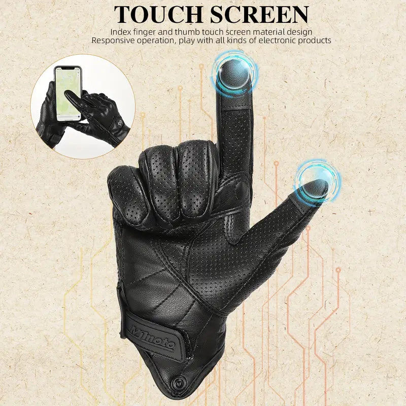 Retro Motorcycle Gloves