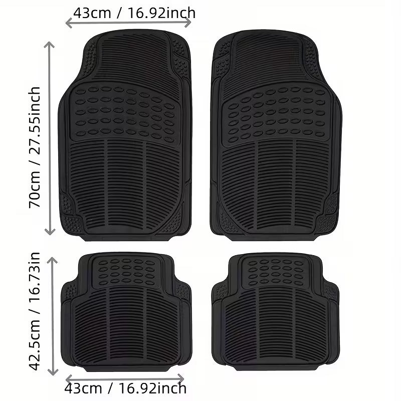 4 Rubber Car Floor Mats