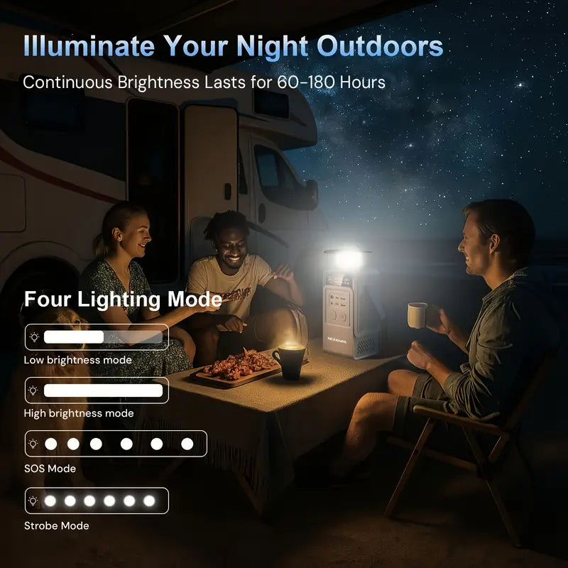 Solar Camping Lantern 60,000mAh
