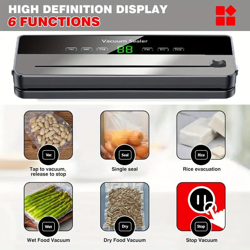 Vacuum Sealer Machine EU Plug 5400 with 10 Bags