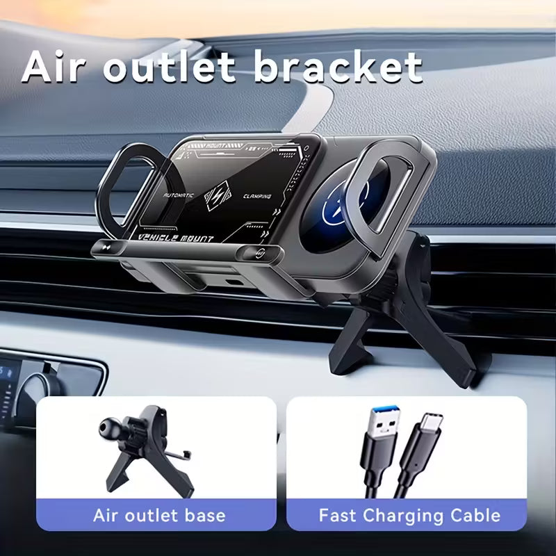 Wireless Car Charger Mount for Smartphone & Tablet