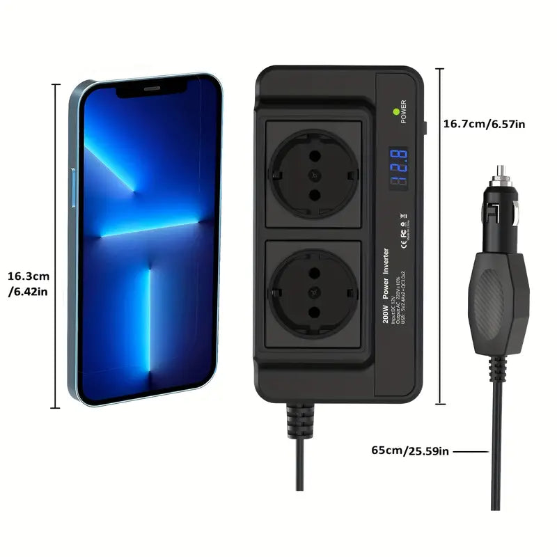 200W Car Power Inverter
