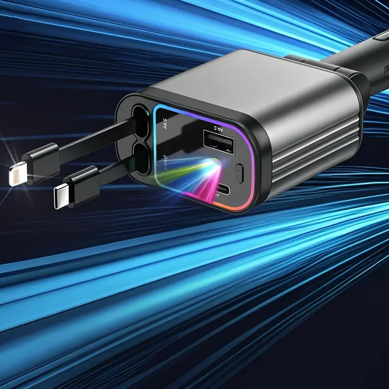 Car Charger with Soft Ambient LED