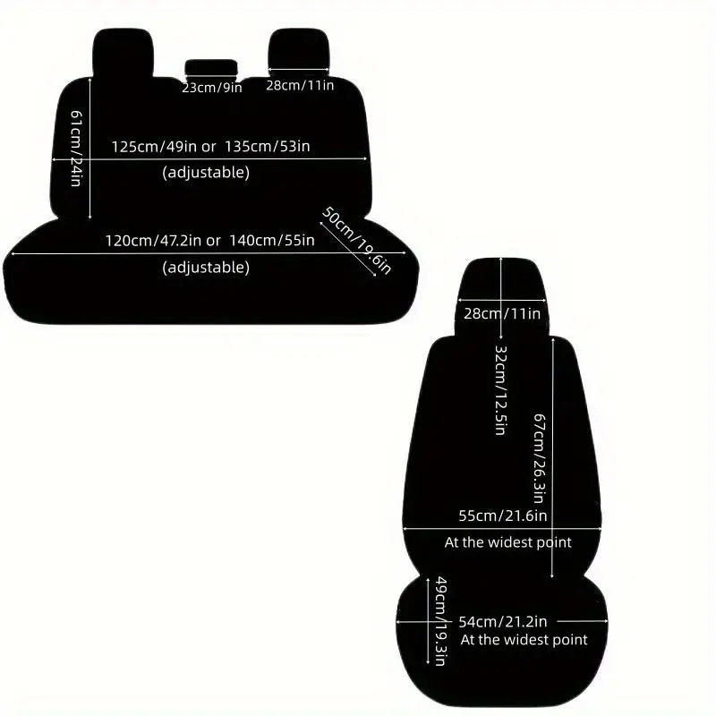 Luxury Car Seat Covers for 5 Seats