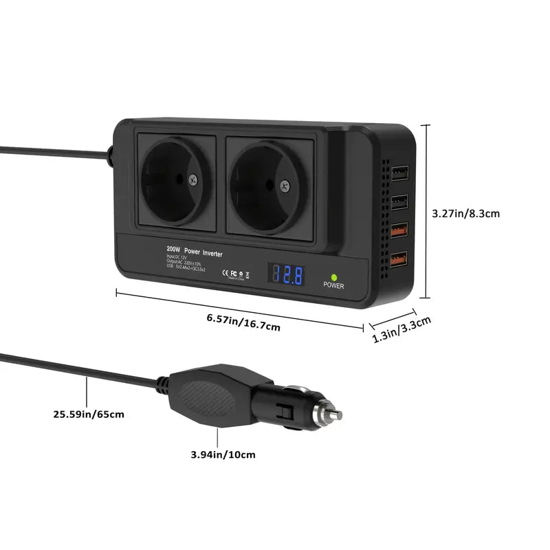 200W Car Power Inverter