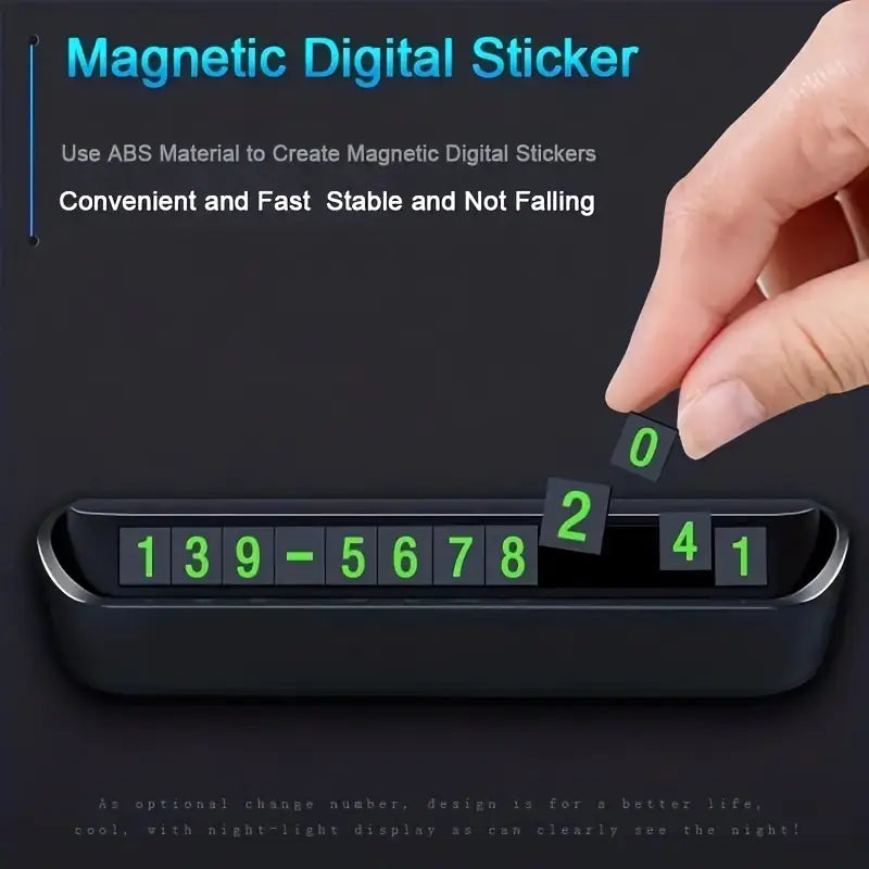 Car Phone Number Display Plate