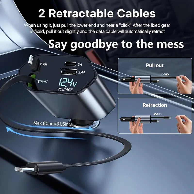 4-in-1 Fast Car Charger