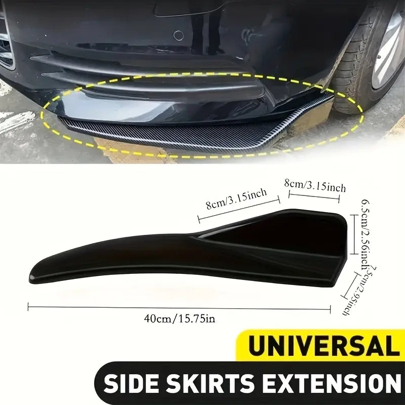 Front & Rear Bumper Lip Spoiler Pair