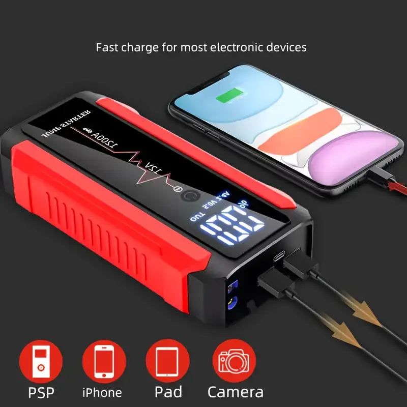 12V Portable Car Battery Jump Starter