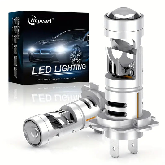 2x LED Headlight Bulbs H7