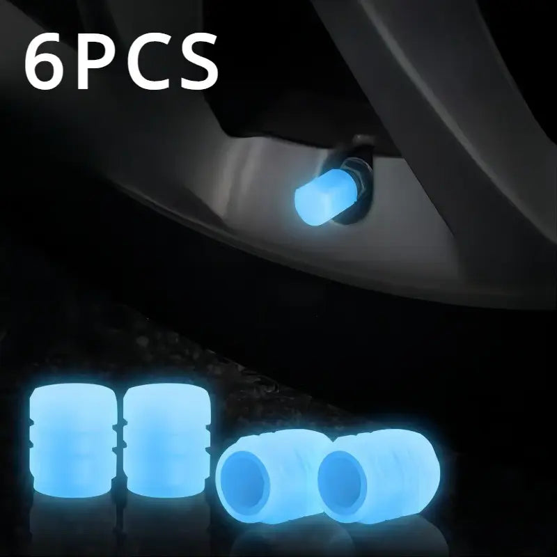 6PCS LED Tire Valve Caps