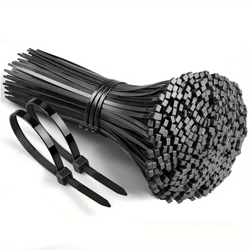 300 Pcs Black Nylon Cable Ties
