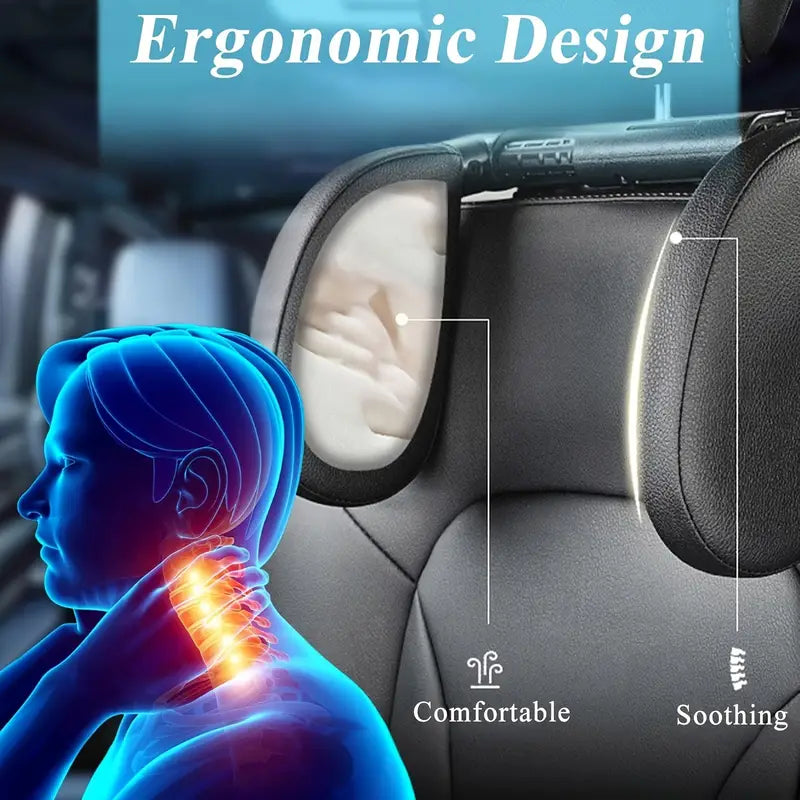 Adjustable Car Headrest Pillow