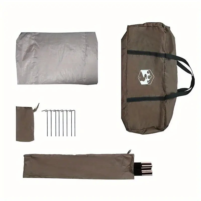 2-Person Brown Camping Tent