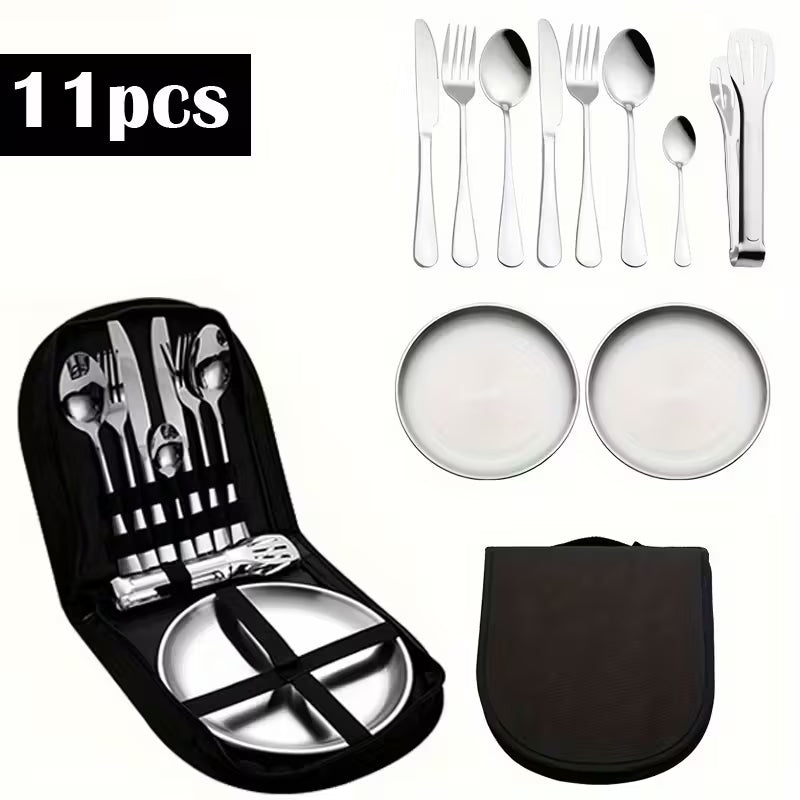 Stainless Steel Camping Cutlery Set