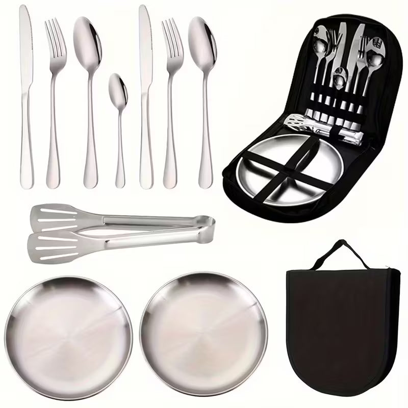 Stainless Steel Camping Cutlery Set