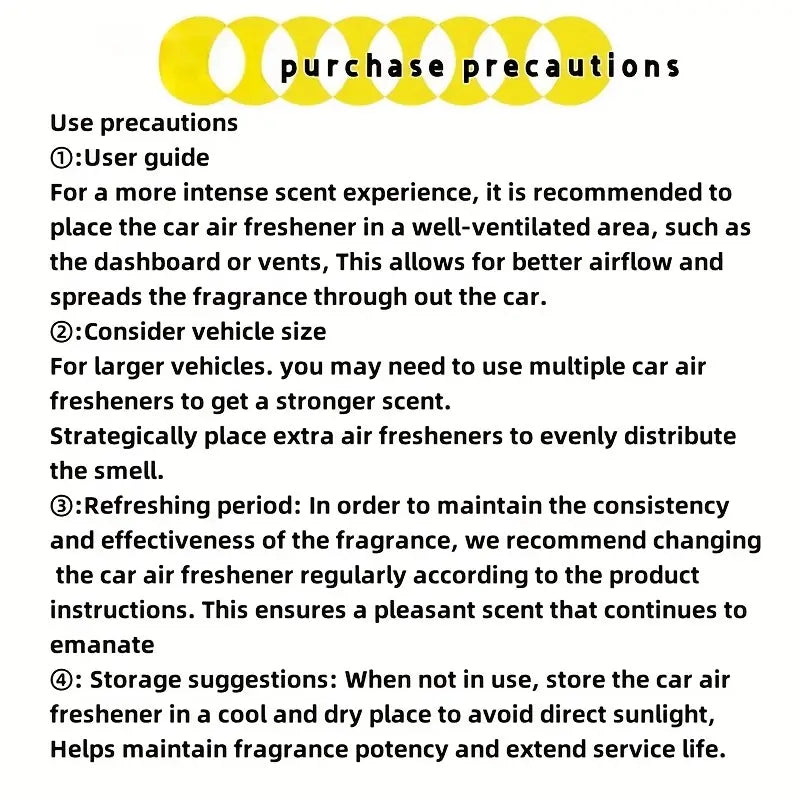 4-Pack Car Air Fresheners