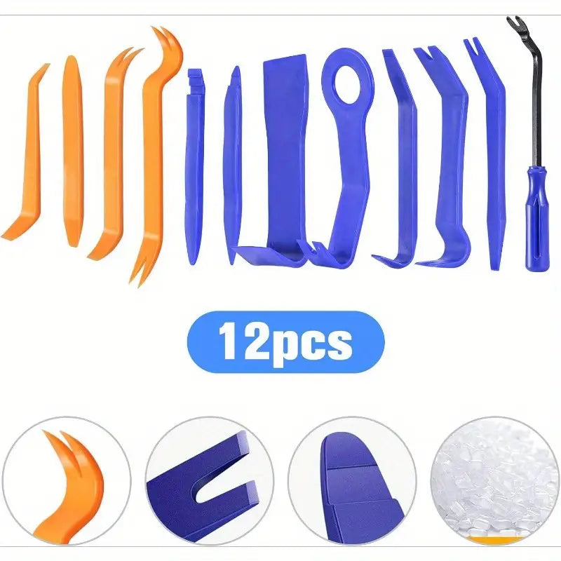12-Piece Car Body Panel Removal Tool Set
