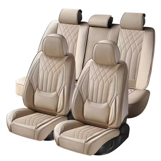 Premium PU Leather Car Seat Covers Full Set