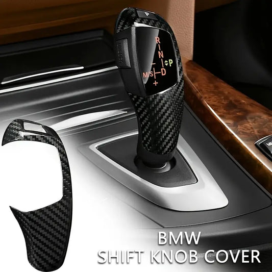 Carbon Fiber Shift Knob Cover Protector for BMW