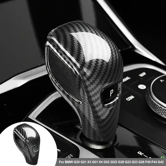 Carbon Fiber Gear Shift Knob Cover Protector for BMW