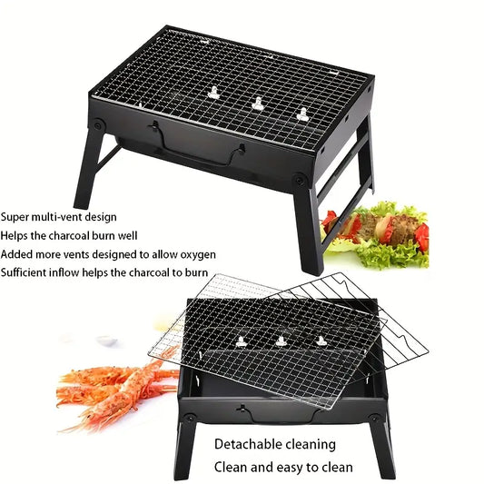 Portable Foldable BBQ Grill – Outdoor Cooking