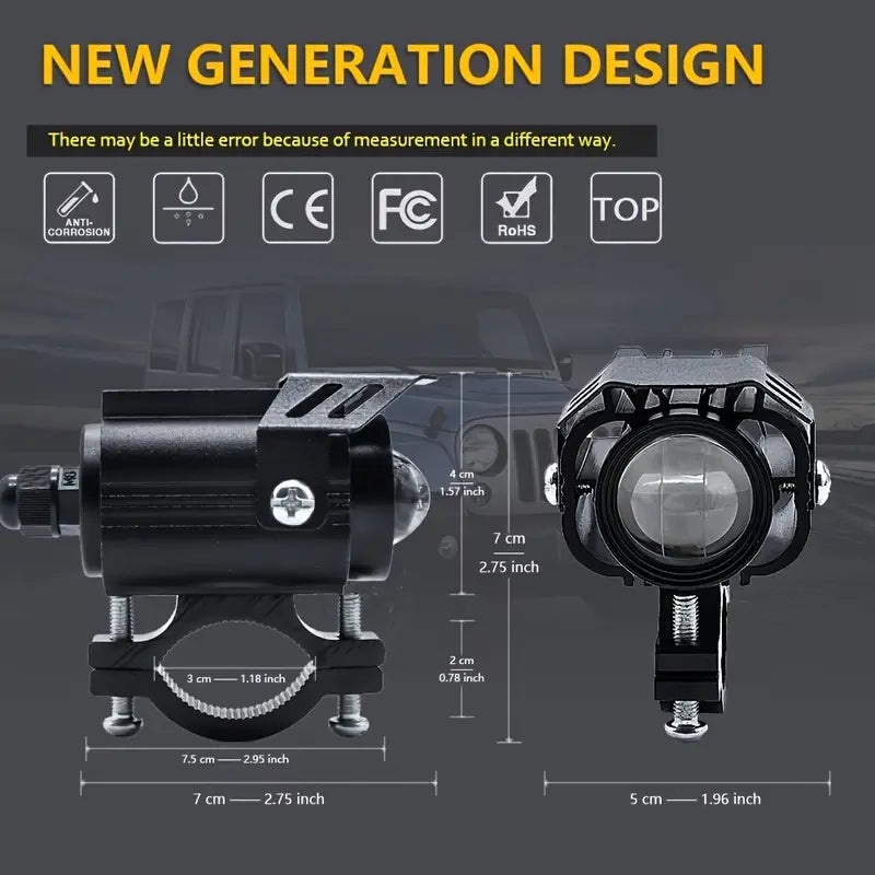 Motorcycle LED Auxiliary Lights