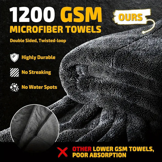 2-Pack Microfiber Car Towels