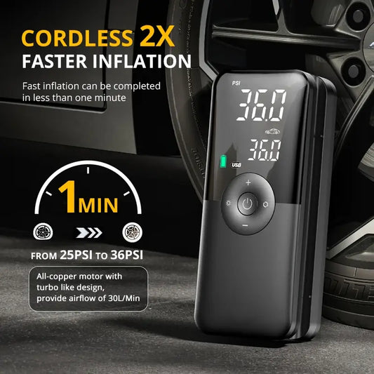 Portable Electric Air Pump with SOS Light