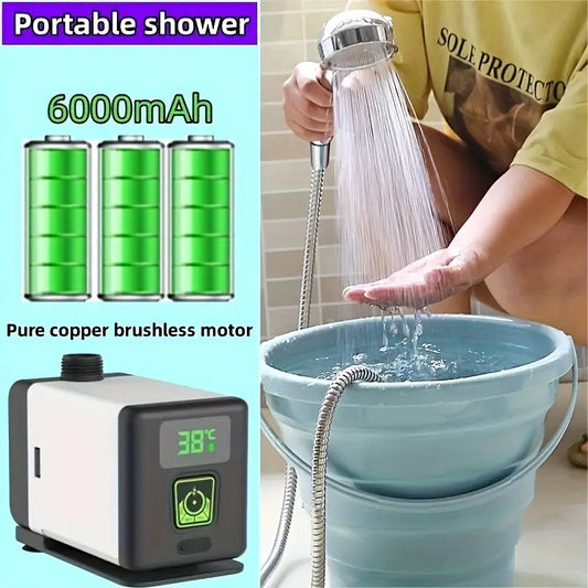 Portable Shower with Large Battery