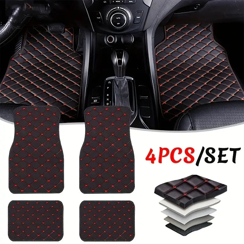 Premium PU Leather Car Mats