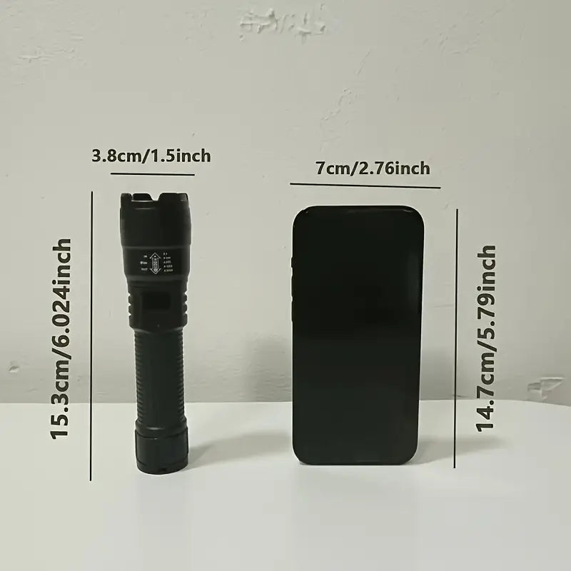 Set of 2 Rechargeable LED Flashlights