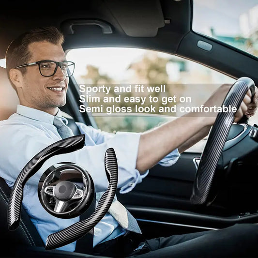 Carbon Fiber Non-Slip Steering Wheel Cover