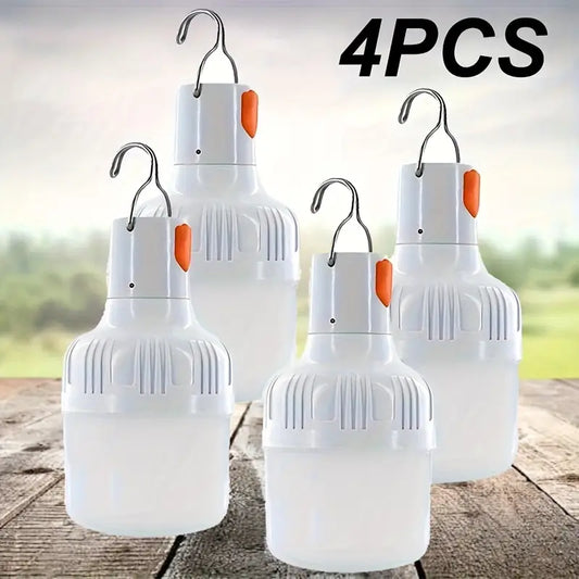 4-Pack USB Outdoor LED Light Bulbs