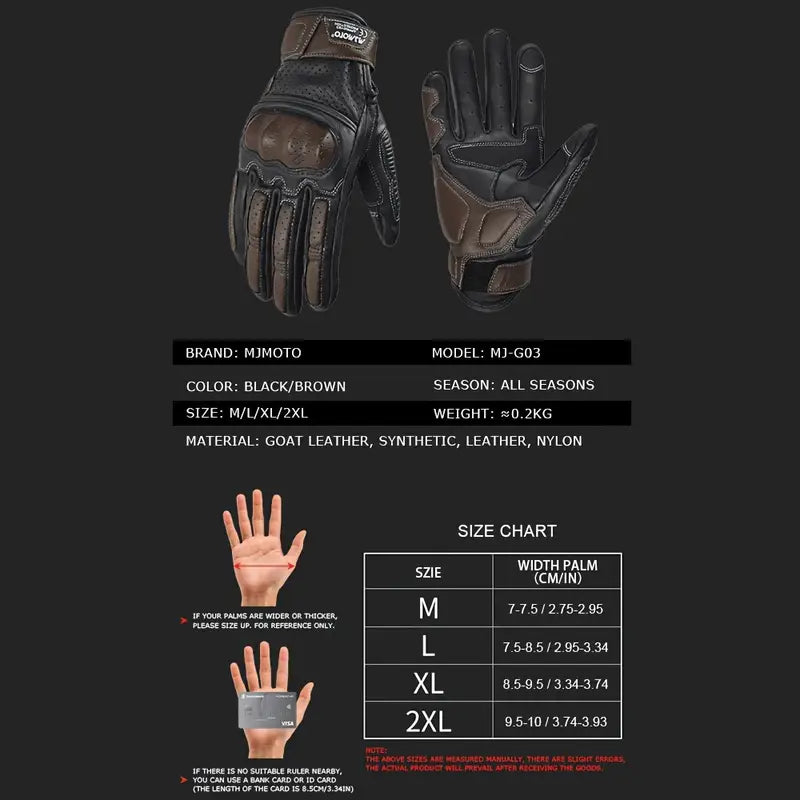 Vintage Motorcycle Gloves