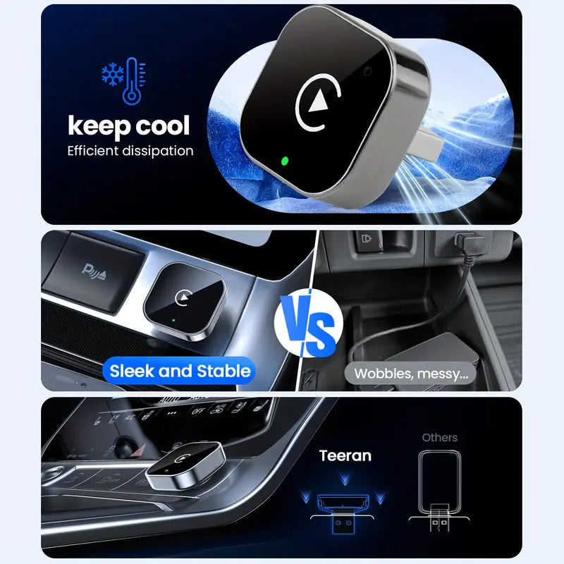 2-in-1 Wireless CarPlay & Android Auto Adapter
