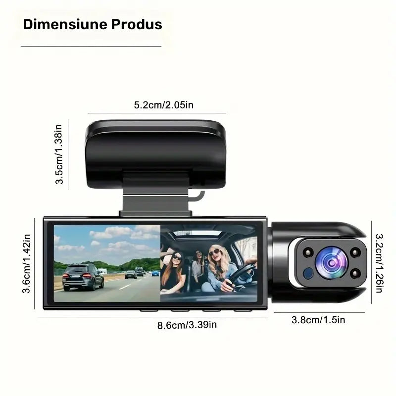 A9 Dash Cam with 3.16'' IPS Screen