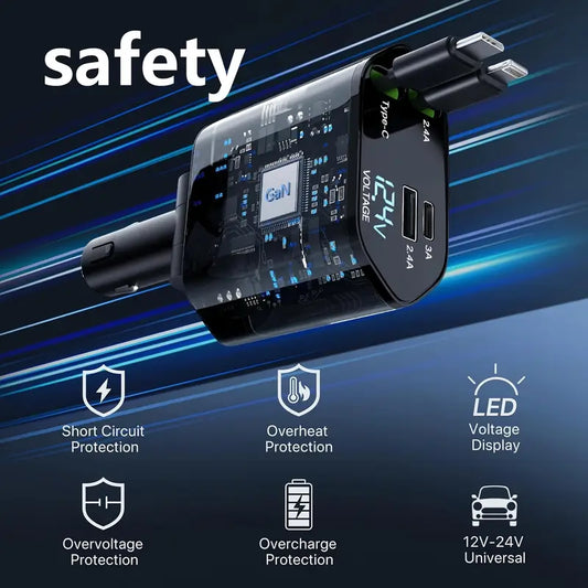 4-in-1 Fast Car Charger