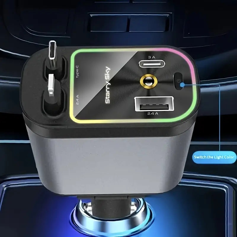 Car Charger with Soft Ambient LED