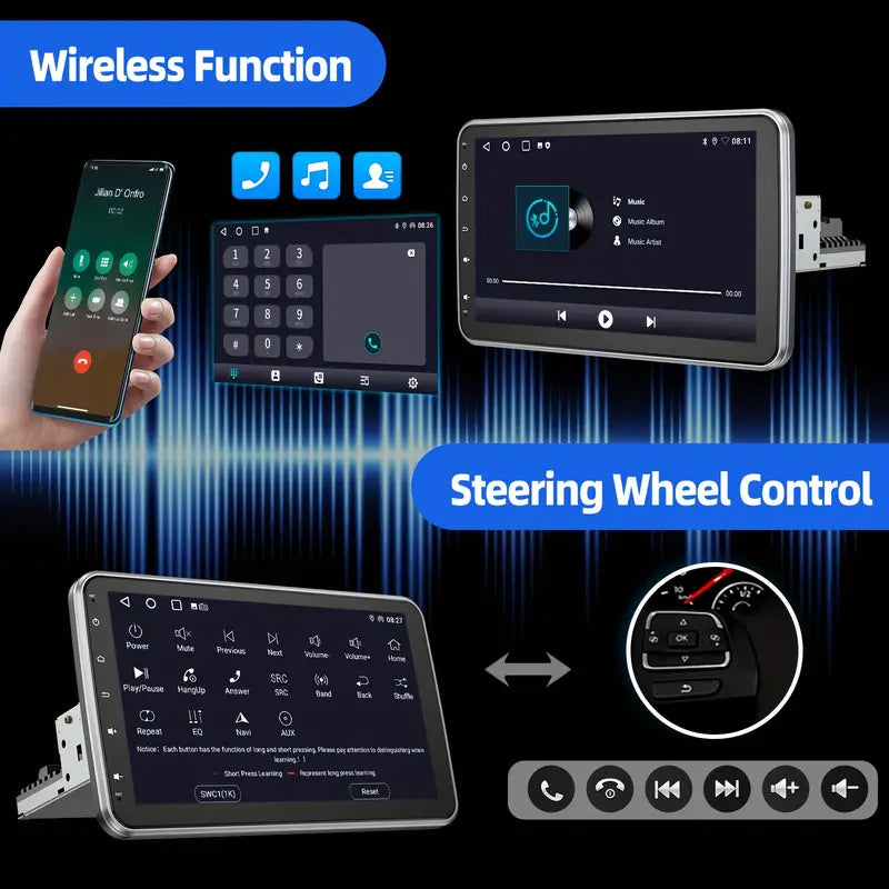 ESSGOO 10.1 Inch Car Stereo with Touchscreen